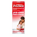 Kinder Tylenol Liquid Oral Suspension Pain Reliever & Fever Reducer mit Acetaminophen, Aspirin-, Ibuprofen-, High Fructose Corn Syrup- & Dye-Free, Kirsche, 4 Fl. Oz