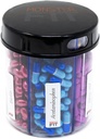 Ergänzung Pill Dispenser Flasche, 6 Kompartment, Labels, Easy Open, Anti-Mixing, Monatliche Vitamin Organizer, Monster Fit Jr Medication Holder (Clear, Small)