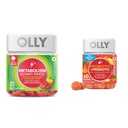 OLLY Metabolism Gummy Ringe, Apfelessig, Vitamin B12, Chrom & Probiotic + Prebiotic Gummy, Verdauungsunterstützung und Gut Health, 500 Millionen CFUs, Fiber