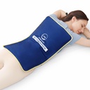 Extra Großes wiederverwendbares Gel-Eispaket für Verletzungen (23"x15") | Großes Eispaket für Rückenschmerzen Relief, Postchirurgie Erholung, Flexibles Kaltpaket für Rückenschmerzen