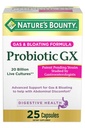 Nature's Bounty Probiotic GX, Hilft mit okziösem Gas und Bloating, Nahrungsergänzung, Verdauungsgesundheit, 25 Kapseln