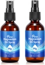 Topical Magnesium Öl Spray, reines Magnesium Öl Spray für Füße, 100% reine, schnelle Absorption - natürliche Quelle mit leistungsfähigem Blend von ätherischen Ölen 2.02 fl oz (2 Fl Oz (Pack von 2))