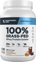 Transparent Labs Gras-Fed Whey Protein Isolate - Natürlich aromatisiert, Glutenfrei Whey Protein Pulver mit 28g Protein pro Servieren & 9 Aminosäuren - 30 Servierungen, Schokoladen-Peanut Butter