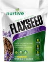 Flaxseed Protein Powder - Pflanzenbasiert, reich an Omega-3 und Antioxidantien - Ideal für Post-Workout-Recovery - Nährwert für Glattwaren & Bäckerei - Non-GMO & Gluten-Free (16 oz / 454g)