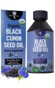 Organic Black Cumin Seed Oil-USDA-Cold Pressed -bis zu 6X Stärkere Thymochinon- Pure Nigella Sativa Cumin Seeds - Premium-Ergänzung für Immununterstützung, Antioxidans, Calming, Haut & Haar (8,5 oz)