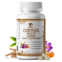 10-in-1 Cortisol Ergänzungen mit Magnesium, Ashwagandha, Kamille, L-Theanin, Phosphatidylserin, St. John's Wort, Astragalus, Vitamin C & D3, für Frauen, 120 Vegan Kapseln für 2 Monate, Non-GMO