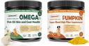 ZEBORA Kürbis für Hunde, Omega 3 Fischöl für Hunde