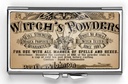 Vintage Witch Pulver Pille Box Compact Rechteck 7 Tage Pille Box Pille Fall Pille Fall