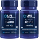 Lebensverlängerung Super Ubiquinol CoQ10 mit PQQ, CoQ10, PQQ, shilajit, Herzgesundheit, Cellular Energy Support, 8X bessere Absorption, Glutenfrei, 100 mg, 30 Softgel (Pack von 2)