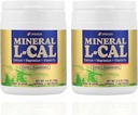 Mineral L-Cal Kalzium mit Vitamin D3, 4 Monate Versorgung, Wasser lösliche Kugel Format mit Magnesium & Minerals, schnell absorbierendes Calcium Magnesium D3 Supplement, 1.300 Kugeln pro Flasche, 130g jedes, Packung von 2