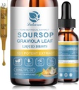 Lukaree Nature Soursop Bitters Liquid, 15 Tage Versorgung Graviola Öl für Zellunterstützung & Regeneration, Antioxidans, Immun Boost, Verdauungsstörung, Zuckerfrei, Glutenfrei, Sauer SOP Multivitamin Tropfen 1 FL OZ