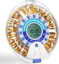 Windtrace Automatische Pillenspender für ältere, elektronische Pillen Organizer mit Alarm &amp; Licht, 28 Tage Smart Timed Medication Dispenser, Timed Pill Dispenser Maschine für Rezepte & Vitamine