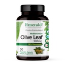 EMERALD LABS Mediterraner Olivenblatt 500mg - Glutenfrei, Veganer Olivenblattextrakt - Unterstützt Haut, Immun- und Herzgesundheit - 60 Gemüsekapseln (bis zu 60 Tage Versorgung)