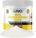 AKI Inulin Jerusalem Artichoke Powder (6oz/170g) Gut in Fiber & Prebiotic, Ideal für Kaffee, Smoothies, Saft & andere Mahlzeiten - Vegan, Glutenfrei (Pack mit 1)