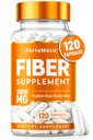 USA'S Most Fiber Rich Supplement 120 Kapseln Mega Dose 3000mg Blend Psyllium Husk, Aloe Vera, Chia Seed & Flaxseed Powder Gut Health, Sauberkeit, Verstopfung