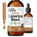 Wild & Organic Licorice Tincture - Verdauungshilfe - Reine Licorice Root Extrakt Tropfen - Glycyrrhiza Glabra - Vegan, Zucker & Alkoholfreie Beilage - 2 oz