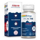SOLARAY CoQ-10 Phytosome - 9X Absorption CoQ10 200mg - Easy-to-Digest Antioxidants Supplement - Vegan und Made without Soy - 60-Day Garantie - 30 Servietten, 30 VegCaps
