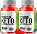 (2 Pack) Essential Keto ACV Gummies - Advanced Formula Essential Keto + ACV Weight Management Gummis Apfelessig Keto Essential Ernährungsergänzung Bewertungen Vitamin B12 B6 (120 Gummi)
