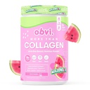 Obvi Mehr als Collagen Powder | Unterstützt gesundes Haar, Haut, Nägel, Gelenke, Gut | Grass-Fed Multi Collagen Supplement mit Hyaluronsäure, Biotin, Keratin | Watermelon, 25 Portionen