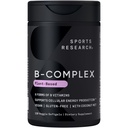 Sportforschung® Vitamin B-Komplex - Vollspektrum von B Vitaminen mit methyliertem B12 & Folat - Glutenfrei · Pflanzenbasiert · Non-GMO · Vegan-Friendly Formula - 120 Veggie Softgels