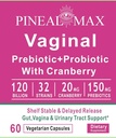 Vaginal Prebiotic+Probiotic mit Cranberry, 120 Billion CFU, 32 Strains, 150mg Prebiotics