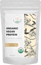 Bio Vegan Protein Pulver - Pflanzenbasiertes Protein, Vanille Flavor - Non Dairy, Lactose Free, kein Zucker hinzugefügt, Glutenfrei, Sojafrei, Non-GMO, Ketogenic Vegan Blend - 1 lb, 16 Unze