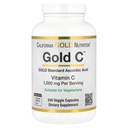 California Gold Nutrition Gold C USP Grade Vitamin C Supplement - Immune Support & Seasonal Wellness - Vegetarian Friendly - Glutenfrei, Nicht-GVO - 1000 mg - 240 Veggie Kapseln