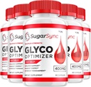 (5 Pack) SugarSync Glycogen – Zucker Sync Capsule Cleaner, Zucker Sync Pills, Erweiterte Formel für allgemeine Wellness, SugarSync Bewertungen, 300 Kapseln