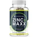 Zink Maxx 100 Kapseln, Zink Gluconat Immun Booster für reproduktive Gesundheit, Hautpflege, & Immun Booster - 3+ Monat Versorgung | Hohe Potenz Immununterstützung Ergänzung für Männer & Frauen