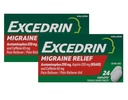 Excedrin Migraine Pain Reliever Caplets, 24 Count (Pack von 2)