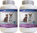 Katze Bad Breath Treats - PROBIOTICS für Haustiere - Hunde Katzen - Bad Gas und Atemberauben - Advanced Immune Boost - Beste Probiotika für Katzen - 2 Flaschen (120 Treats)