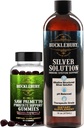 BUCKLEBURY Saw Palmetto Prostate Gummis und strukturierte flüssige Silberlösung 30ppm