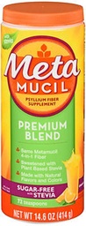 Metamucil Premium Blend Psyllium Fiber Powder Sugar mit Stevia Orange - 14.6 oz