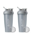 BlenderBottle Classic Shaker Bottle Perfekt für Protein Shakes und Pre Workout, 28-Ounce (2 Pack), Pebble Grey