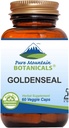 Pure Mountain Botanicals Goldenseal Capsules - Kosher Vegan Caps mit 250mg Organic Goldenseal Root Supplement