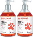 Lachsöl für Hunde - Gesunde Haut und Mantel, Natürliche norwegische Omega 3 Fischöl Nahrungsergänzungsmittel, EPA & DHA Fettsäuren, Ideal für Shedding, Allergy, Juckreiz, trockene Haut, Joint & Bone Health - (2 x 16.9oz)