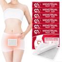 Menstrual Patches, Heat Patches für Menstrual Cramps, Portable Period Cramps Heat Therapy Patches - 6 Pack Hot Compress Warm Wrap, Travel Essentials für Damen