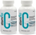 Revitalisieren Sie Ihr System mit StemFlo® Advanced Formula 2 Pack - Trans-Resveratrol, Curcumin und Super Antioxidantien für Gesundheit, Langlebigkeit und Vitalität
