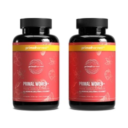 Primal Harvest Multivitamin für Frauen Vitamin A, Vitamin C, Vitamin D und E, Vitamin B12, B6, Biotin, Zinkergänzungsmittel, 60 Kapseln (Frauen 2 Pack)