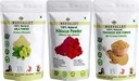 Combo bio Getrocknete Amla, Hibiscus und Methi (Fenugreek) Pulver (je 100 Gramm/3.5 Unze) Hyllanthus Emblica Hibiscus Rosa-Sinensis Trigonella Foenum-Graecum