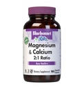 Bluebonnet Nutrition Magnesium & Calcium 2:1 Ratio, Knochengesundheit*, Non-GMO, Vegan, Kosher Zertifiziert, Glutenfrei, Sojafrei, Dairy-frei, 180 Gemüsekapseln, 60 Portionen