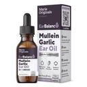 Marie Originals natürliches Ohr Öl Tropfen | Mullein Knoblauch Öl Ohr Tropfen für Infektionsvorbeugung, Kräuterohr Erzielen Tropfen für Erwachsene, Kinder & Haustiere, Beruhigt Ohr Schmerz & Wachs Entfernung, Earache Heilmittel (1 Packung)