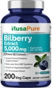 NusaPure Bilberry Extract 5.000mg 200 Vegetarische Kappen (Non-GMO, Vegan)