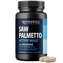 Saw Palmetto 500mg und L-Arginin 500 mg - Prostata-Gesundheits- und Nitriloxid-Ergänzungen für Männer - 60 Zähler - Urinärfunktion Unterstützung und Ausdauer für aktive Männer - Vegan, Non-GMO, 1 Monat Versorgung