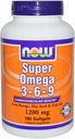 Super Omega 3-6-9 1200mg 180 Softgels (Pack von 2)