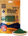 Yogi Super Foods Natural Organic Spirulina Powder, Blue Green Algae Powder, Nature’s Superfood Hilft ein gesundes Immunsystem, keine Chemikalien oder Konservierungsstoffe - Raw, Vegan