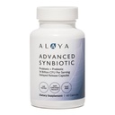 Alaya Naturals Advanced Synbiotic - Probiotic + Prebiotic - 14 Billion CFU Delayed Release Probiotic Supplement mit Präbiotika von Sunfiber® und L-Glutamin für Gut Lining Integrity - 60 Kapseln