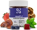 Sensitiva Restful Mushroom Gummies P.M. Formula - Reishi & Turkey Tail Mushroom Supplement Gummis, Pilzgummis für Schlaf, Entspannung & Stress Relief (Mixed Berry P.M. Formel)
