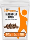 BulkSupplements.com Magnolia Bark Extract Powder - Magnolia Officinalis, Magnolia Bark Supplement, Magnolia Extract - Glutenfrei, 800mg pro Servierung, 1kg (2.2 lbs) (Pack mit 1)