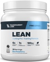 Transparent Labs Lean Pre-Workout - Body Recomposition Pre Workout für Männer und Frauen mit Acetyl L-Carnitin, Beta Alanine Powder, & PurCaf Organic Caffeine Powder - 30 Servierungen, Blue Raspberry